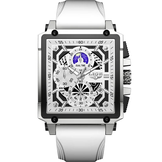 LIGE Men's Business Analog Chronograph Watch